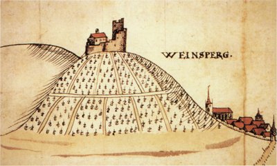 Weinsberg in 1597. Part of a Map of the Territory of Heilbronn by Unknown
